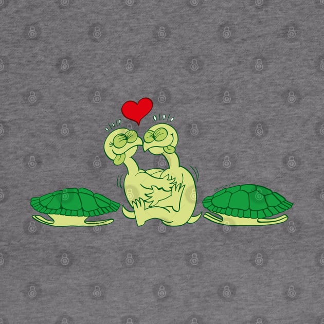 Turtles going out of their shells and making love by zooco